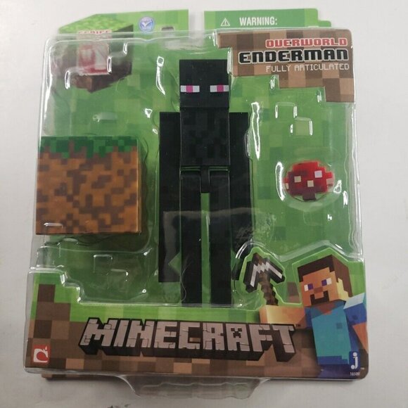 Minecraft 2014  Series 1  Overworld  Enderman  Fully Articulated Figure Set New - Picture 1 of 2